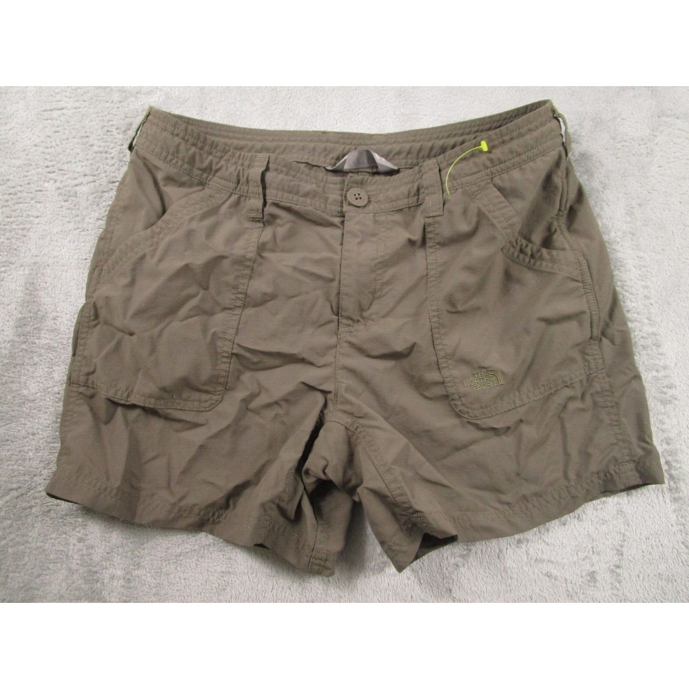 North Face Shorts Womens 8 Brown Outdoor‎ Hiking Activewear Drawstring